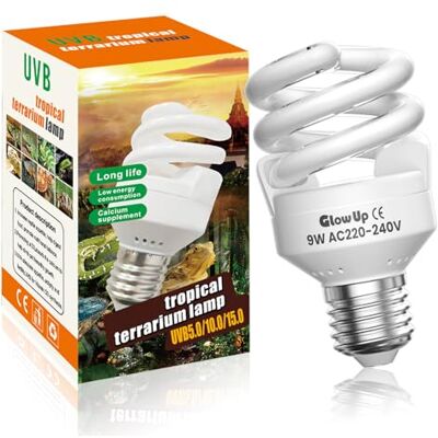 GlowUp 9 W UVB 5.0 reptielenlamp E27 UVA UVB-lamp Terrarium AC 220-240V Fluorescentielamp 360° Straalhoek UV-lamp voor Aquarium Glazen Bak Schildpad Hagedis etc 1 stuk GlowUp 9 W UVB 5.0 reptielenlamp E27 UVA UVB-lamp Terrarium AC 220-240V Fluorescentielamp 360° Straalhoek UV-lamp voor Aquarium Glazen Bak Schildpad Hagedis etc 1 stuk