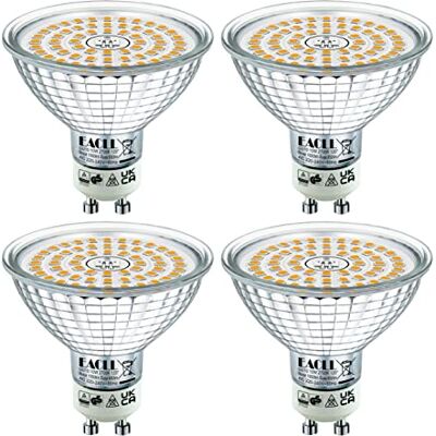 EACLL 4 stuks GU10 LED-lampen 10W warm wit 2700K vervangt 110W RAR20 halogeenlampen, 1050 lumen, AC 230V, flikkervrij, 120° brede stralingshoek, reflector niet EACLL 4 stuks GU10 LED-lampen 10W warm wit 2700K vervangt 110W RAR20 halogeenlampen, 1050 lumen, AC 230V, flikkervrij, 120° brede stralingshoek, reflector niet