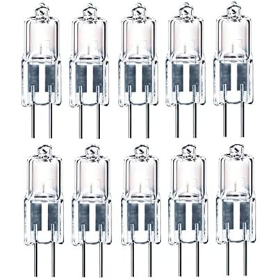 ShuoHui G4 halogeenlampen, T3, 10 W, 12 V, G4-fitting voor kastverlichting, kandelaar, 100 lm, warmwit, 2700 K (10) ShuoHui G4 halogeenlampen, T3, 10 W, 12 V, G4-fitting voor kastverlichting, kandelaar, 100 lm, warmwit, 2700 K (10)