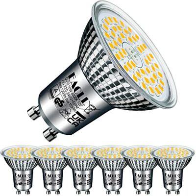EACLL GU10 LED Lamps Neutraal Wit, 10W Gelijk aan 140W Halogeenlampen, 6-pack , 4000K 1050lm AC 230V Geen Flikkering Energiezuinige Verlichting, Stralingshoek 120° Spots, Niet Dimbaar Reflectorlamp EACLL GU10 LED Lamps Neutraal Wit, 10W Gelijk aan 140W Halogeenlampen, 6-pack , 4000K 1050lm AC 230V Geen Flikkering Energiezuinige Verlichting, Stralingshoek 120° Spots, Niet Dimbaar Reflectorlamp