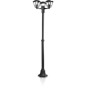 Philips Creek Buitenlantaarn Buitenlamp IP44 E27 Fitting Excl. Lamp Combineer met een Filament LED Lamp voor het Mooiste Lichteffect Groot Zwart Philips Creek Buitenlantaarn Buitenlamp IP44 E27 Fitting Excl. Lamp Combineer met een Filament LED Lamp voor het Mooiste Lichteffect Groot Zwart