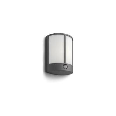 Philips Voorraad Wandlamp met Bewegingssensor Warmwit Licht IP44 Weerbestendig Buitenlamp Wandlamp Halfrond Antraciet Philips Voorraad Wandlamp met Bewegingssensor Warmwit Licht IP44 Weerbestendig Buitenlamp Wandlamp Halfrond Antraciet