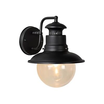 LUCIDE FIGO Wandlamp voor binnen en buiten – Ø 21,5 cm – 1 x E27 – IP44 – zwart LUCIDE FIGO Wandlamp voor binnen en buiten – Ø 21,5 cm – 1 x E27 – IP44 – zwart