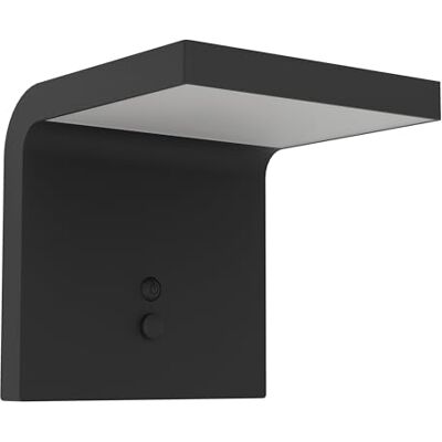 EGLO Led-wandlamp buiten spiant, buitenlamp op zonne-energie met bewegingsmelder, buitenlamp op zonne-energie van zwart kunststof, buitenverlichting IP44 EGLO Led-wandlamp buiten spiant, buitenlamp op zonne-energie met bewegingsmelder, buitenlamp op zonne-energie van zwart kunststof, buitenverlichting IP44