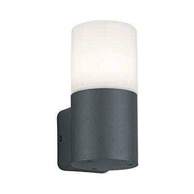 Trio Leuchten Hoosic 224060142 buitenwandlamp van gegoten aluminium, antraciet, kunststof, wit, behalve 1 x E27 Trio Leuchten Hoosic 224060142 buitenwandlamp van gegoten aluminium, antraciet, kunststof, wit, behalve 1 x E27
