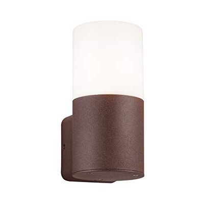 Trio Leuchten Hoosic 222260124 buitenwandlamp aluminium roest acryl wit behalve 1 x E27 Trio Leuchten Hoosic 222260124 buitenwandlamp aluminium roest acryl wit behalve 1 x E27