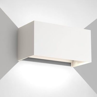 FUPE 25 W LED wandlamp buiten/binnen moderne wandlamp aluminium wit IP65, 6500 K, koud licht, hoek verstelbaar FUPE 25 W LED wandlamp buiten/binnen moderne wandlamp aluminium wit IP65, 6500 K, koud licht, hoek verstelbaar