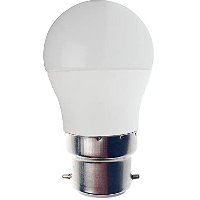 Velamp SMD-ledlamp, mini-bolvormig P45, 6 W/470 lm, fitting B22 (Frankrijk), 4000 K Velamp SMD-ledlamp, mini-bolvormig P45, 6 W/470 lm, fitting B22 (Frankrijk), 4000 K