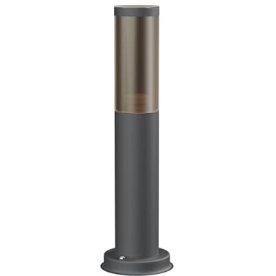 ledscom.de Vuurlamp/lichtklem/tuinlamp PORU voor buiten, rooklook, IP44, 38,5 cm, antraciet, 1 x E27 max. 40 W, kolom, oriëntatielicht, buiten, vloer, ledscom.de Vuurlamp/lichtklem/tuinlamp PORU voor buiten, rooklook, IP44, 38,5 cm, antraciet, 1 x E27 max. 40 W, kolom, oriëntatielicht, buiten, vloer,