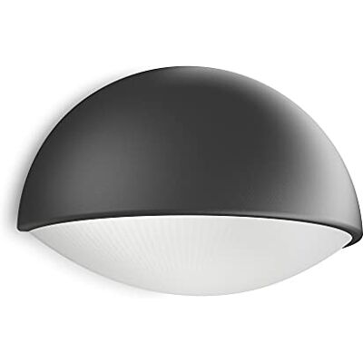 Philips Dust Buitenwandlamp Antraciet 3W Warmwit licht Spatwaterdicht Geïntegreerde LED-lamp Philips Dust Buitenwandlamp Antraciet 3W Warmwit licht Spatwaterdicht Geïntegreerde LED-lamp