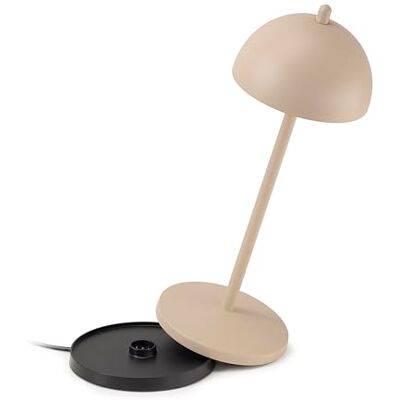 LA VILLE LUMIÈRE EvaG Draadloze oplaadbare tafellamp, led-lamp, dimbaar, touchscreen, voor binnen en buiten, IP65, temperatuur van 2200 tot 3000 K, lange levensduur, aluminium, zwart LA VILLE LUMIÈRE EvaG Draadloze oplaadbare tafellamp, led-lamp, dimbaar, touchscreen, voor binnen en buiten, IP65, temperatuur van 2200 tot 3000 K, lange levensduur, aluminium, zwart