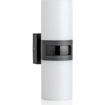 SEBSON Led-buitenlamp met bewegingsmelder, 12 m/180 graden, buitenverlichting, antraciet, 20 W, 2200 lm, 5800 K, IP65 wandlamp SEBSON Led-buitenlamp met bewegingsmelder, 12 m/180 graden, buitenverlichting, antraciet, 20 W, 2200 lm, 5800 K, IP65 wandlamp