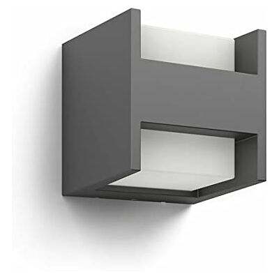 Philips Arbour Buitenwandlamp Antraciet 4,5 W Warmwit licht Eenvoudige installatie. Geïntegreerde LED-lamp Philips Arbour Buitenwandlamp Antraciet 4,5 W Warmwit licht Eenvoudige installatie. Geïntegreerde LED-lamp