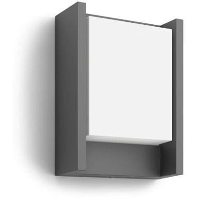 Philips Arbour buitenwandlamp antraciet koelwit licht Philips Arbour buitenwandlamp antraciet koelwit licht