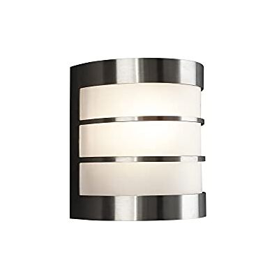 Philips Calgary Buitenwandlamp Roestvrij staal 60 W Warmwit licht Spatwaterdicht Geïntegreerde LED-lamp Philips Calgary Buitenwandlamp Roestvrij staal 60 W Warmwit licht Spatwaterdicht Geïntegreerde LED-lamp