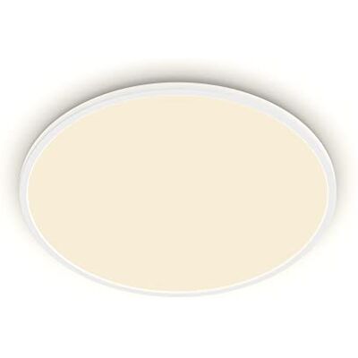 Philips SuperSlim LED plafondlamp – wit – warmwit licht – 15 W – IP54 – drie lichtstanden Philips SuperSlim LED plafondlamp – wit – warmwit licht – 15 W – IP54 – drie lichtstanden