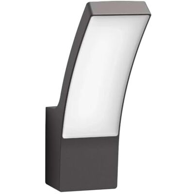 Philips Outdoor Splay Ledwandlamp 12 W antraciet koud wit licht 4000 K beschermingsklasse IP44 geïntegreerde lamp Philips Outdoor Splay Ledwandlamp 12 W antraciet koud wit licht 4000 K beschermingsklasse IP44 geïntegreerde lamp