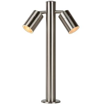 LUCIDE ARNE-LED buitenklem Ø 6,3 cm led GU10 (MR16) 2x5W 2700K IP44 mat chroom LUCIDE ARNE-LED buitenklem Ø 6,3 cm led GU10 (MR16) 2x5W 2700K IP44 mat chroom