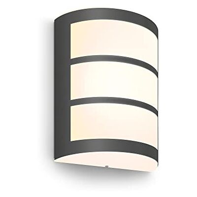 Philips LED Python buitenwandlamp antraciet warmwit licht 6W Philips LED Python buitenwandlamp antraciet warmwit licht 6W