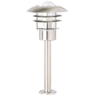Brilliant Terrence vloerlamp voor buiten, 50 cm, roestvrij staal 1x A60, E27, 60 W, geschikt voor standaardlampen (niet meegeleverd) schaal A++ tot E IP-beschermingsklasse: 44 waterdicht Brilliant Terrence vloerlamp voor buiten, 50 cm, roestvrij staal 1x A60, E27, 60 W, geschikt voor standaardlampen (niet meegeleverd) schaal A++ tot E IP-beschermingsklasse: 44 waterdicht
