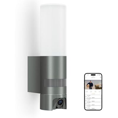 Steinel LED buitenlamp L 625 CAM SC, 2K bewakingscamera, dual-band wifi 6, bewegingsmelder, intercom, 925 lm, aluminium Steinel LED buitenlamp L 625 CAM SC, 2K bewakingscamera, dual-band wifi 6, bewegingsmelder, intercom, 925 lm, aluminium