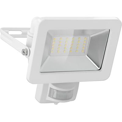 goobay 53882 Led-schijnwerper met bewegingsmelder voor buiten, 30 W/IP44 PIR-sensor, neutraal wit licht, 2550 lm/led-schijnwerper voor wandmontage, tuinspot, wit goobay 53882 Led-schijnwerper met bewegingsmelder voor buiten, 30 W/IP44 PIR-sensor, neutraal wit licht, 2550 lm/led-schijnwerper voor wandmontage, tuinspot, wit