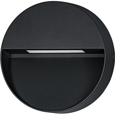 EGLO Maruggio Led-buitenlamp, buitenverlichting van het huis, wandlamp, rond, aluminium, zwart, warm wit koud wit, IP65 EGLO Maruggio Led-buitenlamp, buitenverlichting van het huis, wandlamp, rond, aluminium, zwart, warm wit koud wit, IP65