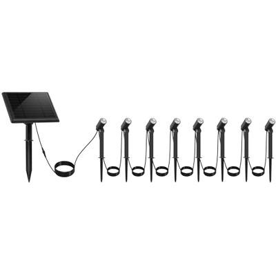 Lumisky Set van 8 warmwitte led-zonnelampen met zonnepaneel MINI ROUNDY – om op de grond te steken of aan de muur te bevestigen Lumisky Set van 8 warmwitte led-zonnelampen met zonnepaneel MINI ROUNDY – om op de grond te steken of aan de muur te bevestigen