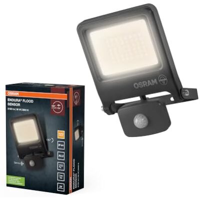 OSRAM ENDURA FLOOD PC 30W 3000K LED schijnwerper met grijze sensor ENDURA Flood Sensor Warm White PCR, Outdoor Lanterns, Gris foncé, 30000 h, Pack de 1 OSRAM ENDURA FLOOD PC 30W 3000K LED schijnwerper met grijze sensor ENDURA Flood Sensor Warm White PCR, Outdoor Lanterns, Gris foncé, 30000 h, Pack de 1