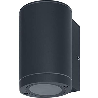 LEDVANCE Led-wandlamp voor 1 GU10-lamp, design voor buiten, voor indirecte richting, 1-zijdige verlichting, van hoogwaardig aluminium in donkergrijs, ENDURA BEAM Wall UpDown GU10 LEDVANCE Led-wandlamp voor 1 GU10-lamp, design voor buiten, voor indirecte richting, 1-zijdige verlichting, van hoogwaardig aluminium in donkergrijs, ENDURA BEAM Wall UpDown GU10