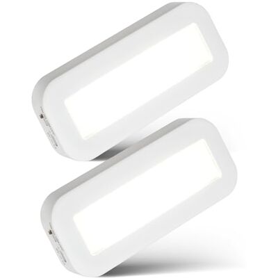 Briloner Draadloze led-keukenonderkast in set van 2 met neutraal wit licht en kleefbevestiging, oplaadbaar led-kastlicht voor werkruimtes, 15 x 6,5 x 2 cm, wit Briloner Draadloze led-keukenonderkast in set van 2 met neutraal wit licht en kleefbevestiging, oplaadbaar led-kastlicht voor werkruimtes, 15 x 6,5 x 2 cm, wit