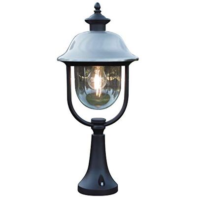 Konstsmide Parma 7241-000 Buitenlamp op sokkel, aluminium, IP43, matzwart, 24 x 24 x 52 cm, 1 x 75 W Konstsmide Parma 7241-000 Buitenlamp op sokkel, aluminium, IP43, matzwart, 24 x 24 x 52 cm, 1 x 75 W