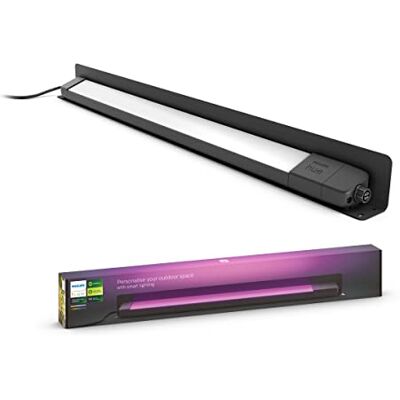 Philips White and Color Ambiance Amarant, lineaire spot wandlamp, zwart Philips White and Color Ambiance Amarant, lineaire spot wandlamp, zwart