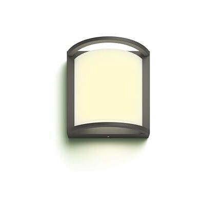 Philips Samondra Ultra Efficient buitenwandlamp, 3,8 W, 2700 K, antraciet, IP44 weerbestendig Philips Samondra Ultra Efficient buitenwandlamp, 3,8 W, 2700 K, antraciet, IP44 weerbestendig