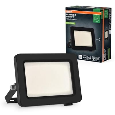 OSRAM Led-schijnwerper met energie-efficiëntieklasse A, zwarte aluminium behuizing, 5 W, 870 lm, voor buitentoepassingen, compact design, licht, eenvoudige installatie, led, niet vervangbaar OSRAM Led-schijnwerper met energie-efficiëntieklasse A, zwarte aluminium behuizing, 5 W, 870 lm, voor buitentoepassingen, compact design, licht, eenvoudige installatie, led, niet vervangbaar