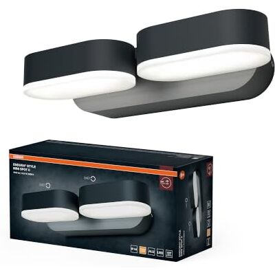 OSRAM ENDURA Style 2 mini led-wandspots voor buiten ENDURA Style Mini Spot, Outdoor Lanterns, Gris foncé, 30000 h, Pack de 1 OSRAM ENDURA Style 2 mini led-wandspots voor buiten ENDURA Style Mini Spot, Outdoor Lanterns, Gris foncé, 30000 h, Pack de 1