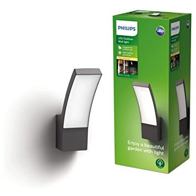 Philips Splay Wandlamp, 12 W, antraciet Philips Splay Wandlamp, 12 W, antraciet