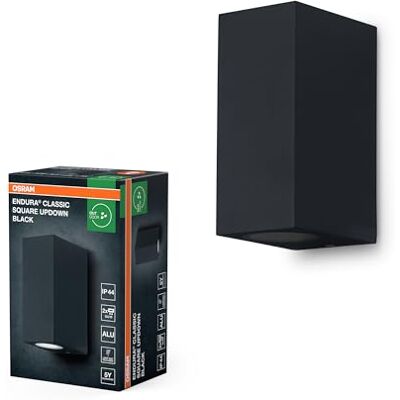 OSRAM ENDURA Classic Square Updown buitenlamp, zwart, GU10-fitting (max. 35W), kan worden uitgerust met een normale of intelligente lamp, type down of up/down, IP44 bescherming OSRAM ENDURA Classic Square Updown buitenlamp, zwart, GU10-fitting (max. 35W), kan worden uitgerust met een normale of intelligente lamp, type down of up/down, IP44 bescherming