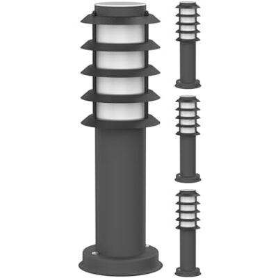 ledscom.de 4 stuks PORU verlichting voor buiten, IP44, rooster, 39 cm, antraciet, 1 x E27 max. 40 W ledscom.de 4 stuks PORU verlichting voor buiten, IP44, rooster, 39 cm, antraciet, 1 x E27 max. 40 W