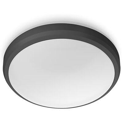Philips Doris LED plafondlamp zwart warmwit licht 6W IP54 Philips Doris LED plafondlamp zwart warmwit licht 6W IP54
