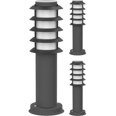 ledscom.de 3 stuks PORU verlichting voor buiten, IP44, rooster, 39 cm, antraciet, 1 x E27 max. 40 W ledscom.de 3 stuks PORU verlichting voor buiten, IP44, rooster, 39 cm, antraciet, 1 x E27 max. 40 W