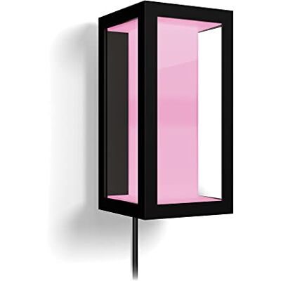 Philips Impress Wandlamp Buitenlamp IP44 Duurzame LED-verlichting Wit in Gekleurd Licht Dimbaar Verbind met Hue Bridge Werkt met Alexa en Google Home Breed Zwart Philips Impress Wandlamp Buitenlamp IP44 Duurzame LED-verlichting Wit in Gekleurd Licht Dimbaar Verbind met Hue Bridge Werkt met Alexa en Google Home Breed Zwart