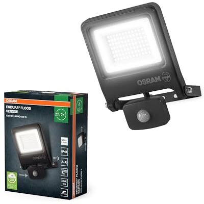 OSRAM ENDURA FLOOD PC LED-schijnwerper 50W 4000K met grijze sensor OSRAM ENDURA FLOOD PC LED-schijnwerper 50W 4000K met grijze sensor