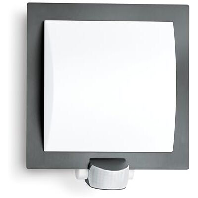 Steinel Buitenlamp met sensor L 20, max. 60 W, IR-sensor, registratiehoek: 180°, reikwijdte: max. 10 m, E27-fitting, IP44, antraciet Steinel Buitenlamp met sensor L 20, max. 60 W, IR-sensor, registratiehoek: 180°, reikwijdte: max. 10 m, E27-fitting, IP44, antraciet