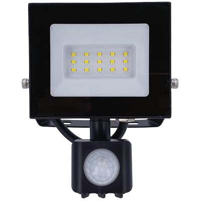 EDO , Doran led-schijnwerper met sensor, 10 W, 4000 K, 735 lm, led-spot, bewegingsmelder, led-spot voor buiten met detector, 777674 EDO , Doran led-schijnwerper met sensor, 10 W, 4000 K, 735 lm, led-spot, bewegingsmelder, led-spot voor buiten met detector, 777674
