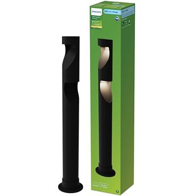Philips Desi GardenLink Sokkellamp – 24 V – warm wit licht; 2700 K – zwart – tuinpadverlichting Philips Desi GardenLink Sokkellamp – 24 V – warm wit licht; 2700 K – zwart – tuinpadverlichting