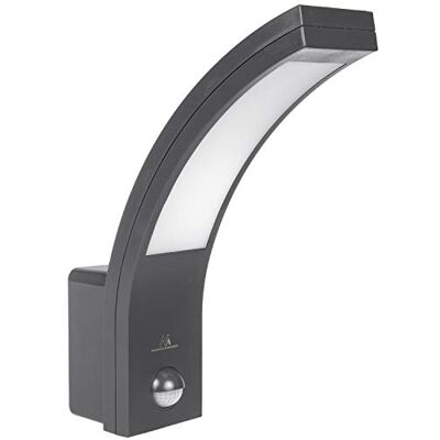 Maclean MCE244 ledlamp met infrarood-bewegingssensor, 140 graden, 9 m, IP54-bereik, waterdicht, voor buiten, 10 W (grijs) Maclean MCE244 ledlamp met infrarood-bewegingssensor, 140 graden, 9 m, IP54-bereik, waterdicht, voor buiten, 10 W (grijs)