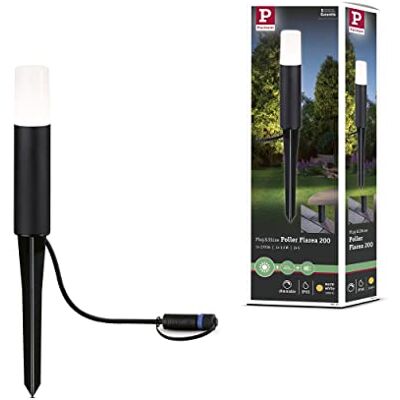 Paulmann 94533 LED buitenlamp Plug & Shine Flarea IP65 200mm warm wit 1x3,6W dimbaar zwart metaal 3000K Paulmann 94533 LED buitenlamp Plug & Shine Flarea IP65 200mm warm wit 1x3,6W dimbaar zwart metaal 3000K