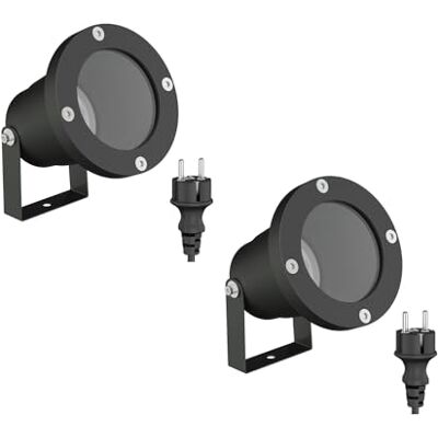 ledscom.de 2 x DUK tuinspot voor buiten, IP65, stekker, zwart, 1 x GU10 max. 15 W ledscom.de 2 x DUK tuinspot voor buiten, IP65, stekker, zwart, 1 x GU10 max. 15 W