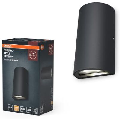 OSRAM ENDURA UpDown buitenlamp, donkergrijs, 12 W ENDURA Style UpDown, Outdoor Lanterns, Gris foncé, 30000 h, Pack de 1 OSRAM ENDURA UpDown buitenlamp, donkergrijs, 12 W ENDURA Style UpDown, Outdoor Lanterns, Gris foncé, 30000 h, Pack de 1